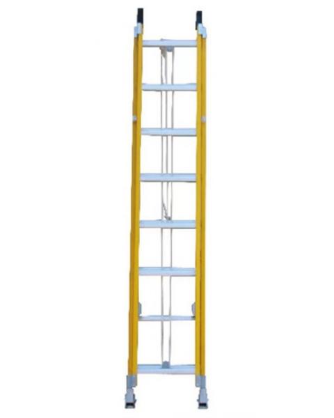 FIBERGLASS SQUARE TUBE EXTENSION LADDER